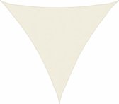 VDXL Zonnescherm driehoekig 3x3x3 m oxford stof crèmekleurig