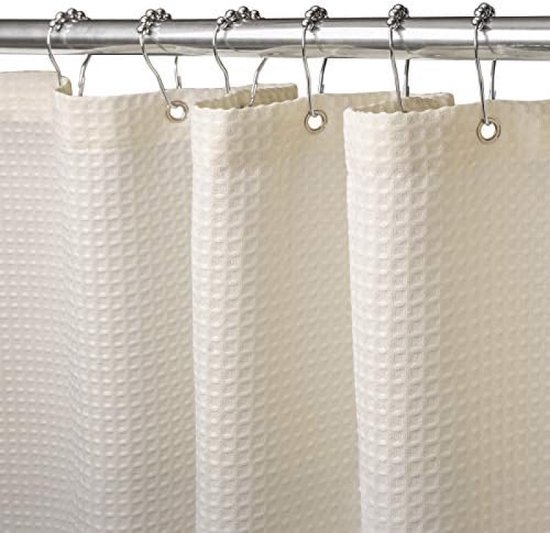 Douchegordijn Wafelstof Waterdicht Met Metalen Douchegordijnringen Anti Schimmel Stoffen Textiel Badkamer Gordijn Zwaar Badgordijn Voor Douchecabine 182 X Cm Paars 2706587379
