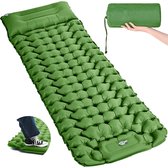Matelas de couchage - Vert - Autogonflant - Matelas de couchage léger - Stabilité et répartition du poids - Matelas de couchage - Matelas de couchage autogonflant - Matelas de couchage - Matelas de couchage 1 Personne