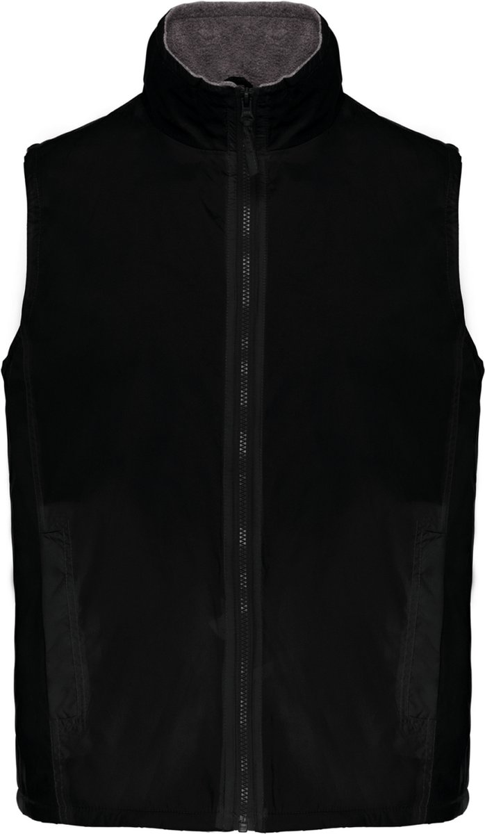 Kariban Met fleece gevoerde bodywarmer unisex K679 - Black / Grey - 4XL