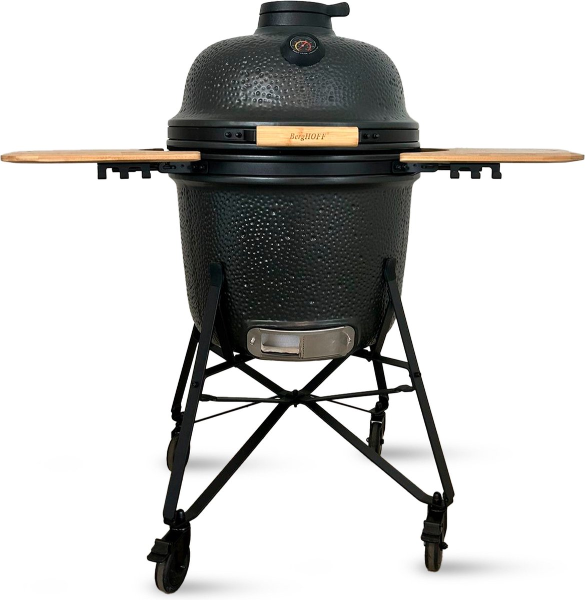 LEO Keramische BBQ oven antraciet 58cm - Grijs -