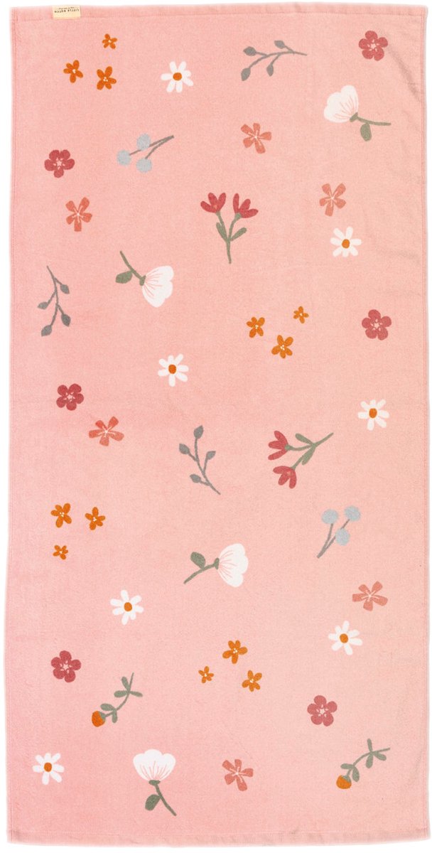 Bol.com Little Dutch - Strandlaken - 60x120 cm - Little Pink Flowers aanbieding