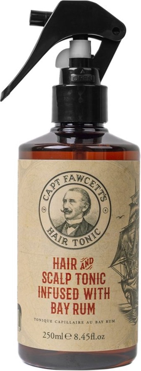Captain Fawcett's Hair & Body Lotion Hair & Scalp Tonic Infused with Bay Rum