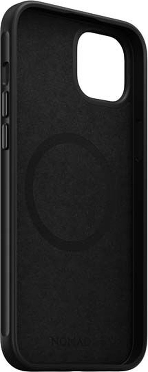 Nomad Sport Case - geschikt voor iPhone 14 Plus - met high-gloss gekleurde achterzijde - geschikt voor MagSafe & draadloos laden - Zwart
