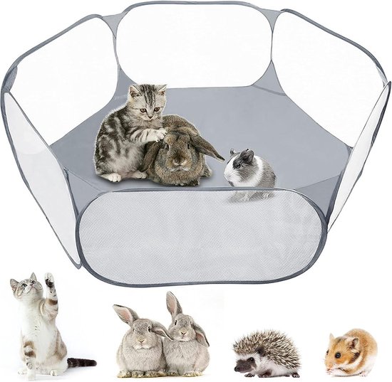 LNGJIN Cavia-bed, huisdier, cavia, bed, bedhol, cavia's, huis, Guinea Pig bed, klein dier, pluche hol, voor dwergkonijnen, chinchilla's, bartagamen, hagedis (grijs