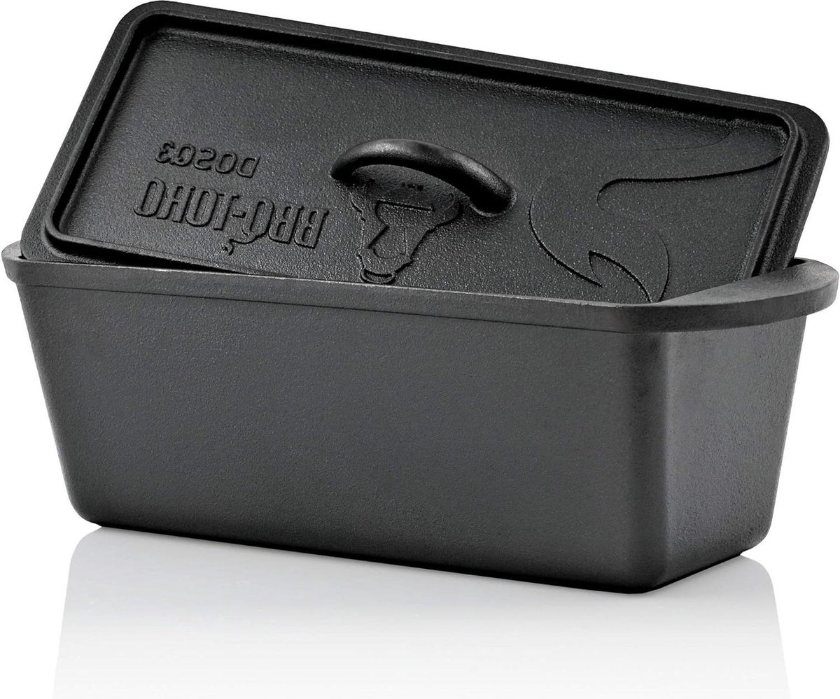 Dutch Oven Broodbakpan - Gietijzeren Kookpan 30 liter - Preseasoned - Ingebrand - Braadpan met Deksel