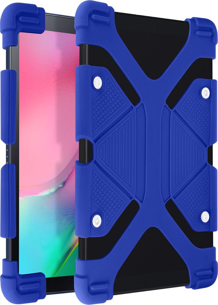 Avizar Hoes Universeel met video-ondersteuningsfunctie voor 9 Tabletten, Blauw