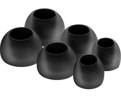 Vervangende oordopjes Maat S, M, L Zwart