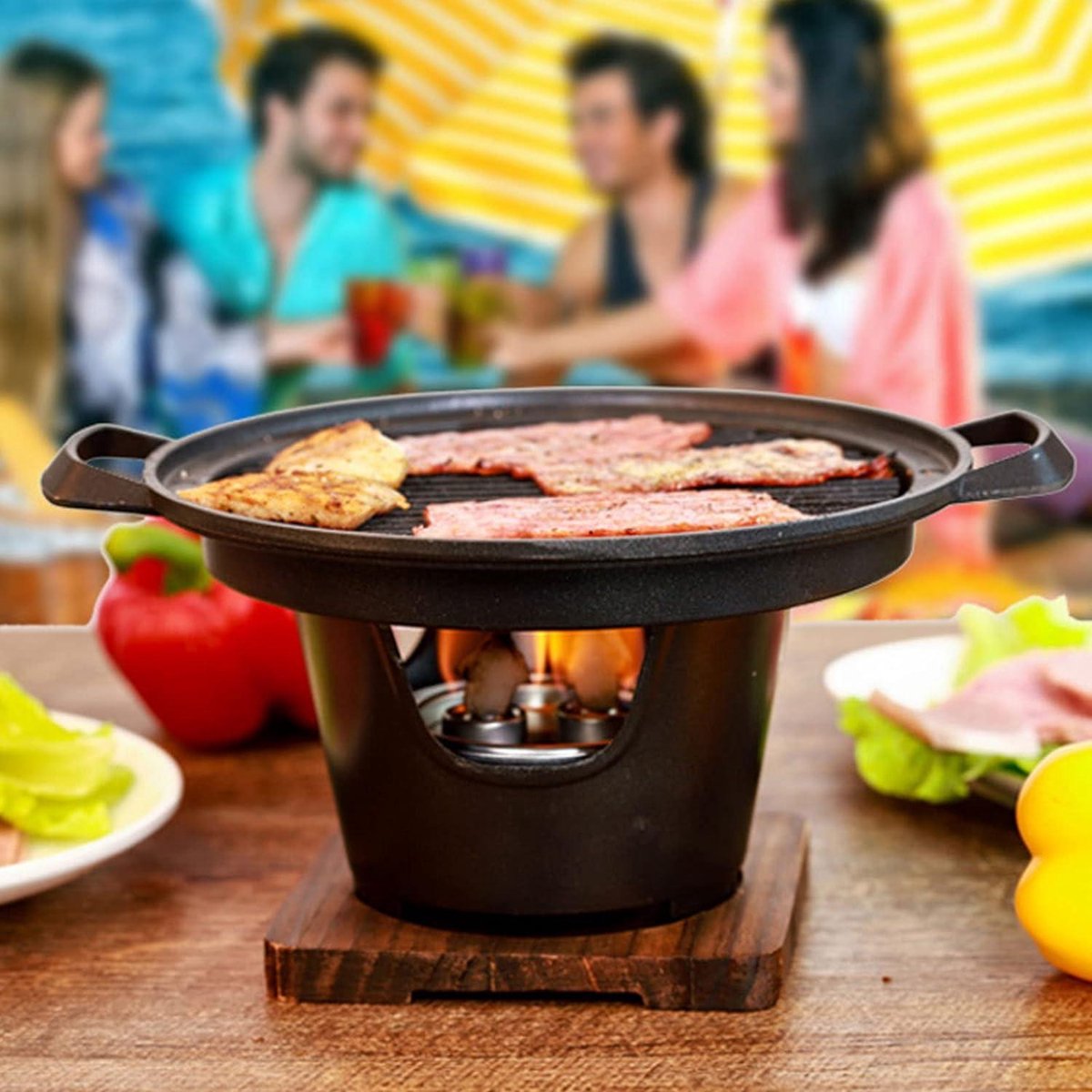 Japanse mini-BBQ-grill, draagbare Japanse grillkachel