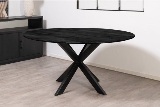 DUBI Möbel eettafel NOA, rond 110x110 cm eetkamertafel keukentafel
