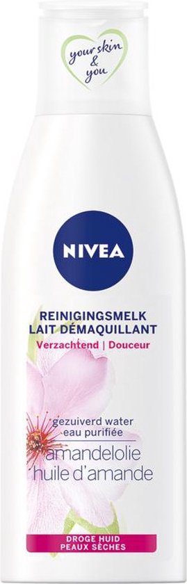 NIVEA Reinigingsmelk met amandelolie voor de droge huid.