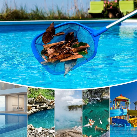 Swimming pool landing net with telescopic rod blue - Mowend van Mowend — afbeelding 4
