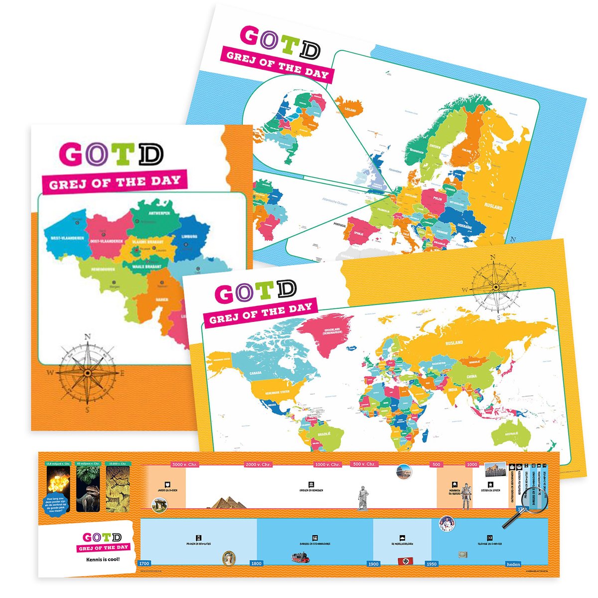 Grej of the day posterset - België compleet