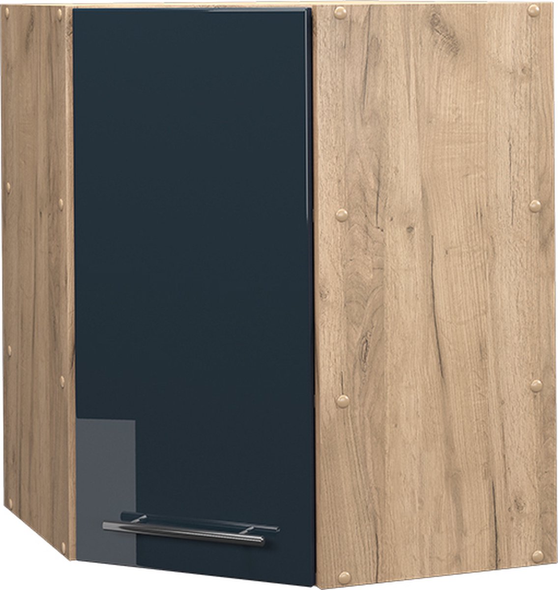 Vicco Fame-Line Keukenkasten – 57 cm Donkerblauw hoogglans Donkerblauw hoogglans/Goudkleurig Eiken
