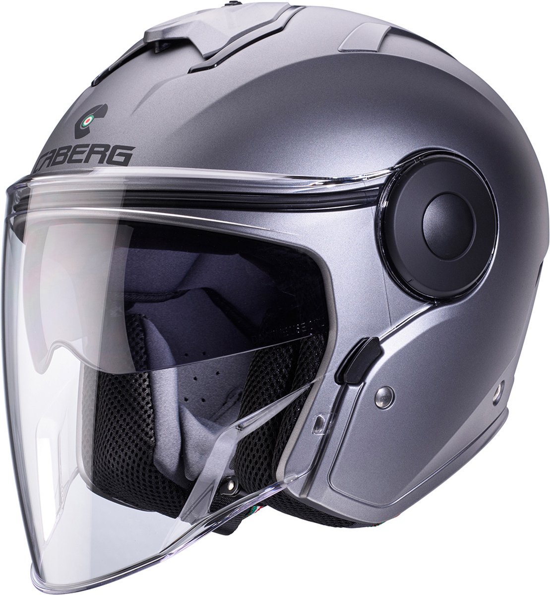 Caberg Jet Soho motorhelm mat titanium - Maat XL