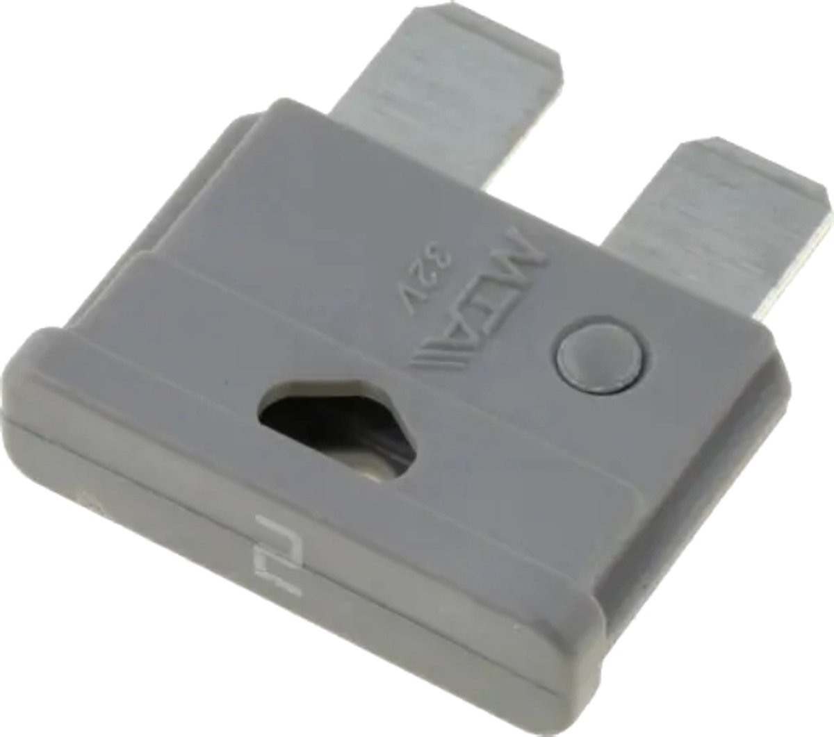 Autozekering - 2 Ampere - Grijs - 10 stuks