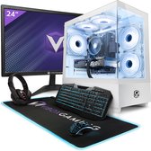 Bol.com Vibox V-164 Game PC - 24" Scherm Pakket - AMD Ryzen 5 4500 Processor 4.1GHz - Nvidia GTX 1660 Super 6GB - 16GB RAM - 1TB... aanbieding