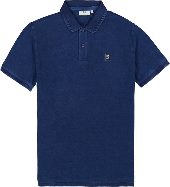 GARCIA Heren Polo Blauw Maat S bol