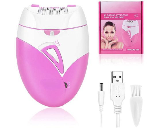 Foto: Epilator ontharingsapparaat gezichtsepilator bikini styler verwijderd gezichtshaar draadloos