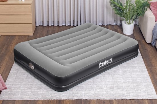 Opblaasbaar bed - BESTWAY - 2-zits matras - 203 x 152 x 36 cm - Geïntegreerde elektrische pomp — afbeelding 2