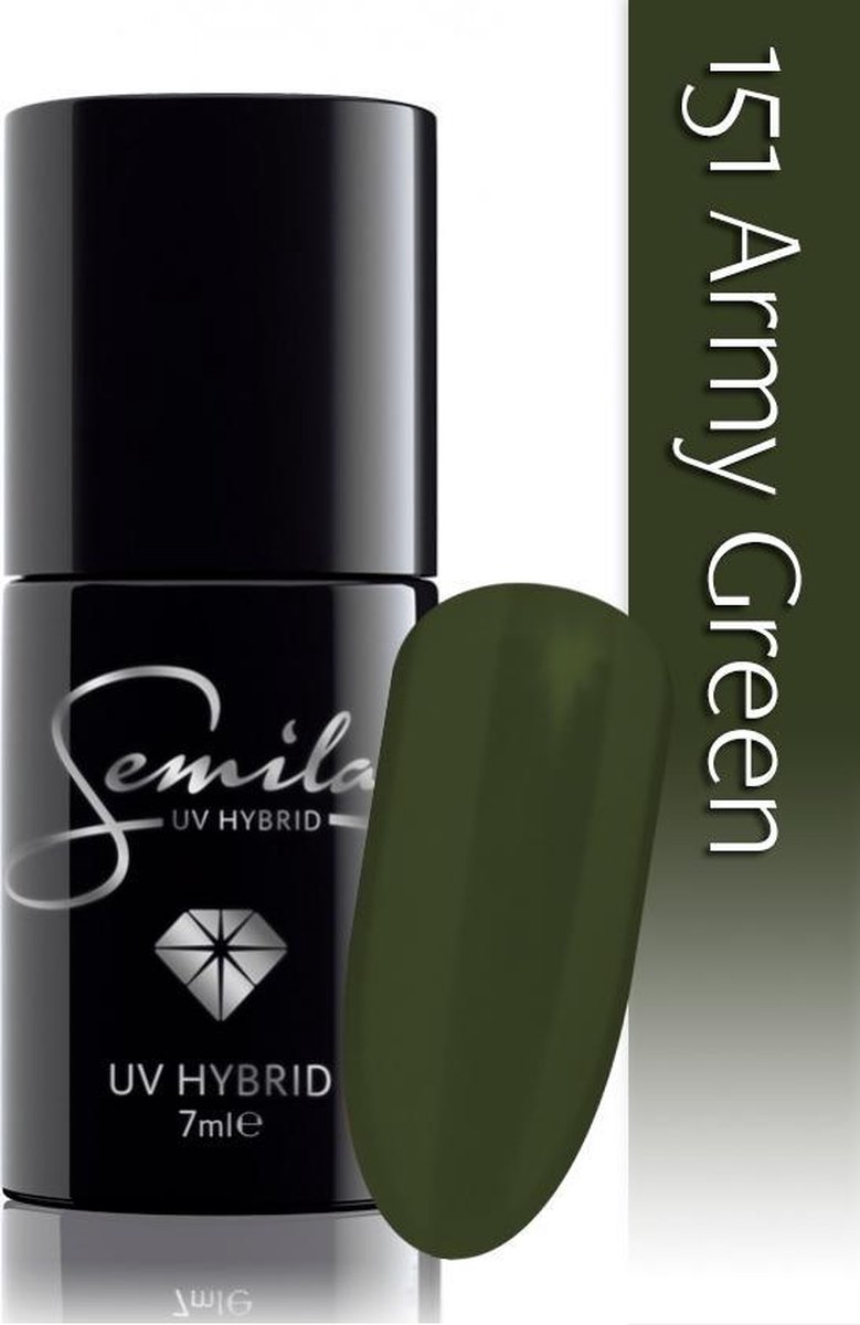 151 UV Hybrid Semilac Army Green 7 ml.