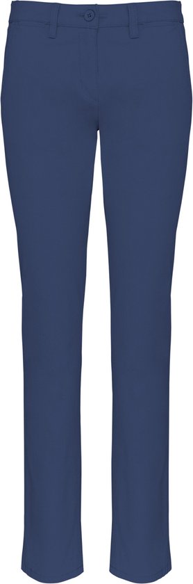 Pantalon Femme 36 NL (38 FR) Kariban Blue Profond 98% Katoen, 2% Élasthanne