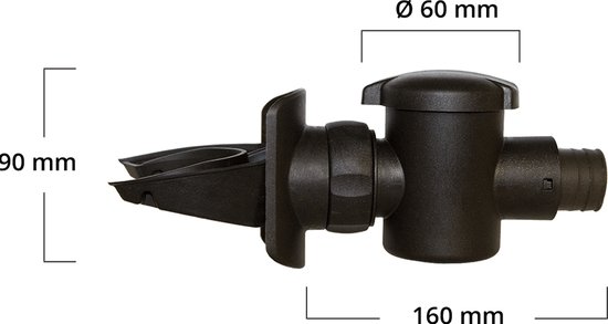 Raccord de descente de gouttière gris avec tuyau flexible et fixation à pince.