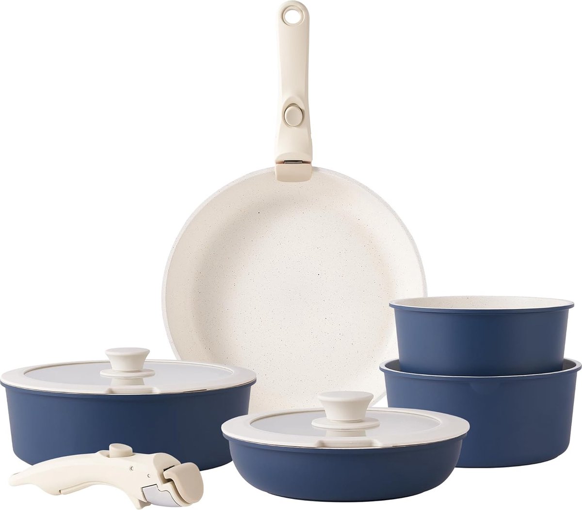 Pannenset - Kookpan met Deksel - Saucepan - Braadpan - Wokpan
