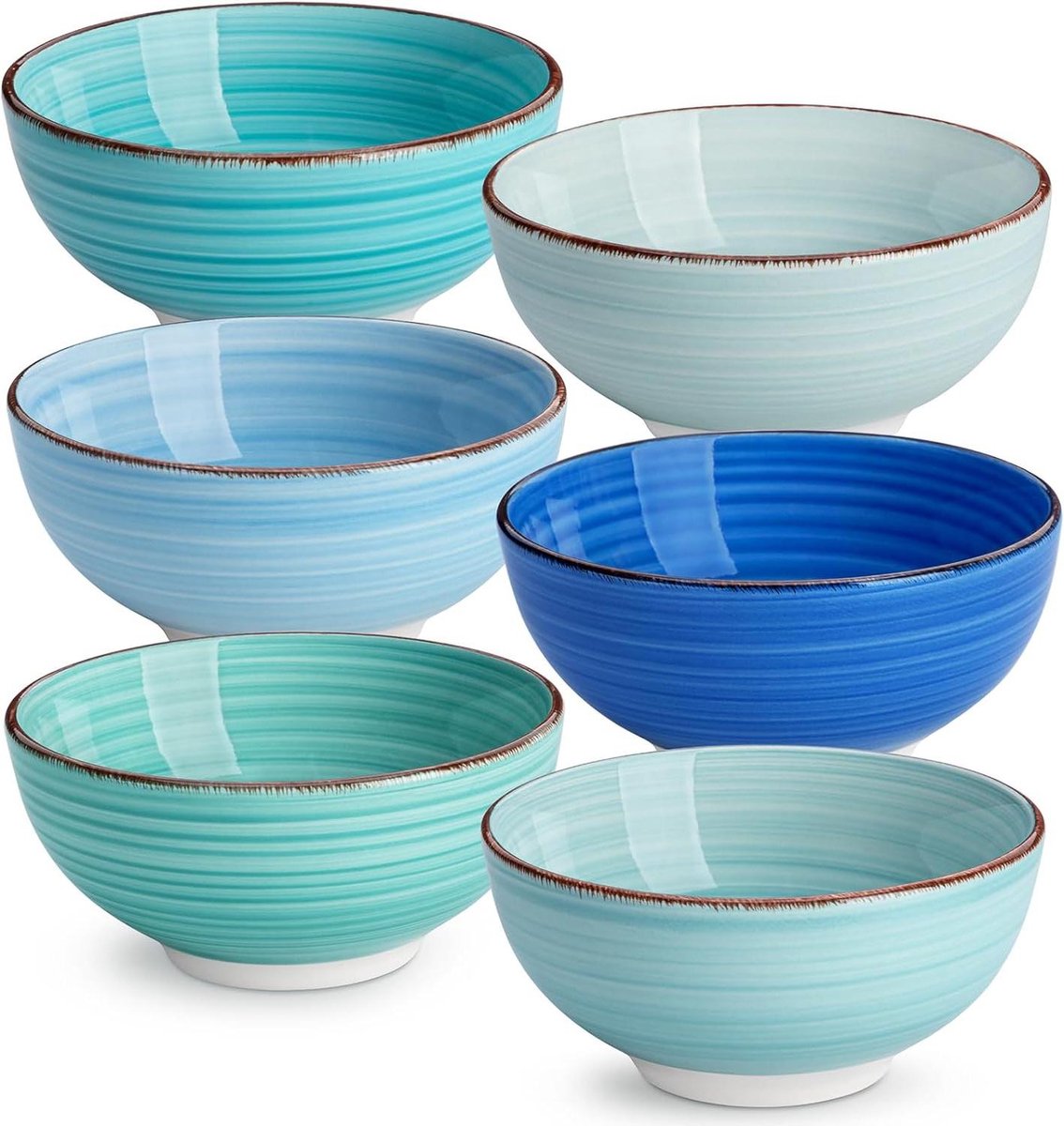 Bonita Kleine Granen Kommen Set van 6 - Cool Kleur - Praktisch Servies Bamboo bowl