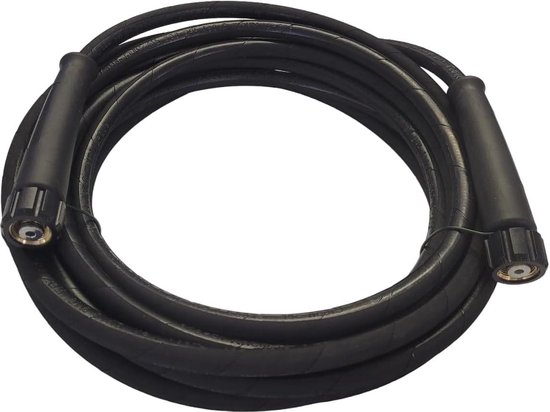 Foto: 10 meter reinhold hogedrukreinigingsslang m22 x 15 ig wartelmoer aansluiting 250 bar knikbescherming k rcher kr nzle compatibel water replacement hose