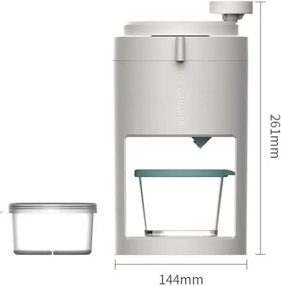 Foto: Bolmans ice crusher ice shaver ijsvergruizer schaafijs maker ideaal voor cocktails easy to clean incl freezer mold wit 