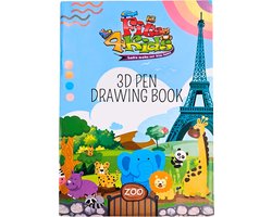 Fits4Kids® Sjablonen Boek XXL Met Overtrekvel Voor 3D Pen - Accessoires - Tekenboek Met Voorbeelden - Knutselen voor Kinderen - Voorbeeldboekje