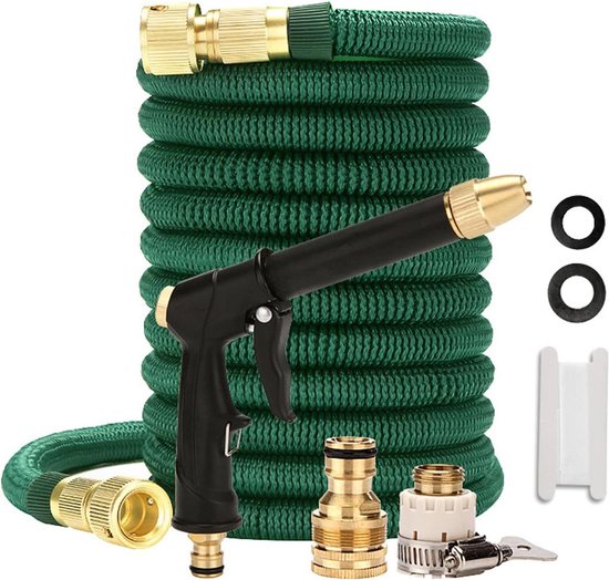 garden hose Uitbreidbare Magic Garden Slang Flexibele Waterslang Extensible Slangen Met Plastic Spuitpistool Car Wash Garden Slang (Color : Blue, Lengh : 100FT 30M Extended