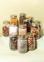 ZEONHEI 500 ml plastic potten met witte deksels, 16 stuks 17 oz hervulbare doorzichtige plastic containers, ronde lege lekvrije opslag kruidenpotten voor slijm maken keuken reizen doe-het-zelf ZEONHEI 500 ml plastic potten met witte deksels, 16 stuks 17 oz hervulbare doorzichtige plastic containers, ronde lege lekvrije opslag kruidenpotten voor slijm maken keuken reizen doe-het-zelf