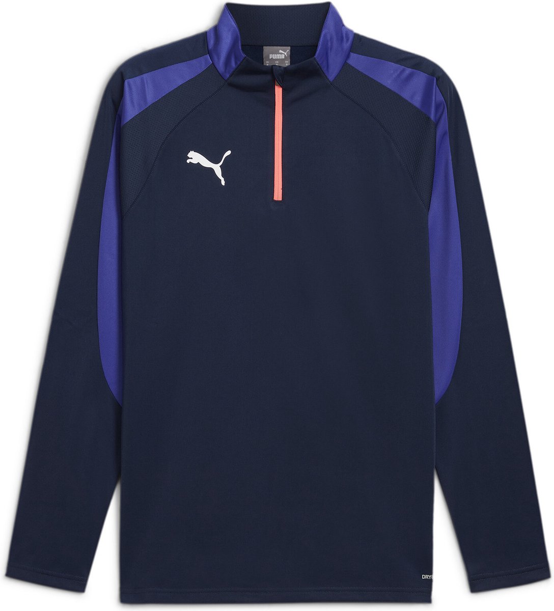 PUMA IndividualLIGA 1/4 Zip Top Heren Sportshirt - Club Navy - Maat XXL