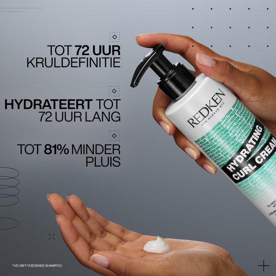 Redken Hydrating Curl Cream - Gedefinieerde en Gehydrateerde krullen - 250ml