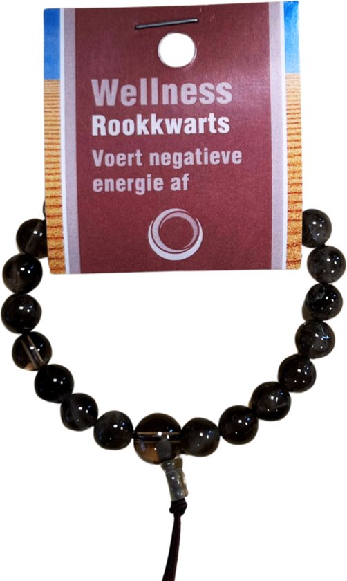 Bracelet Powerbead Quartz fumé (avec carte d'affichage)