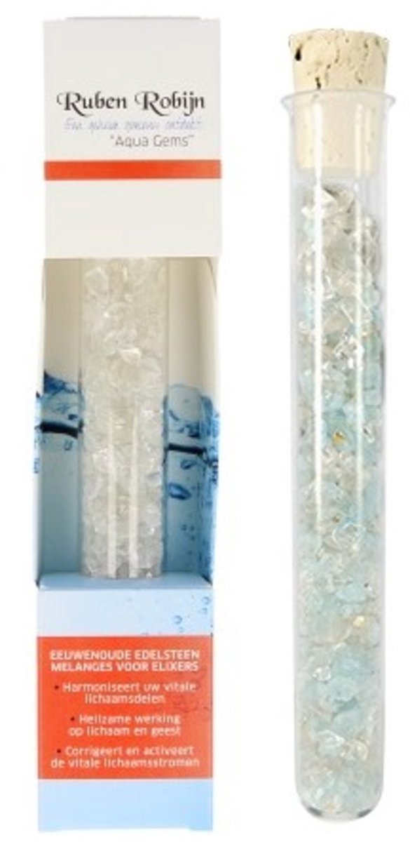 Goedkoopste Ruben Robijn Helderheid & Lichtheid small Aqua Gems edelsteenwand