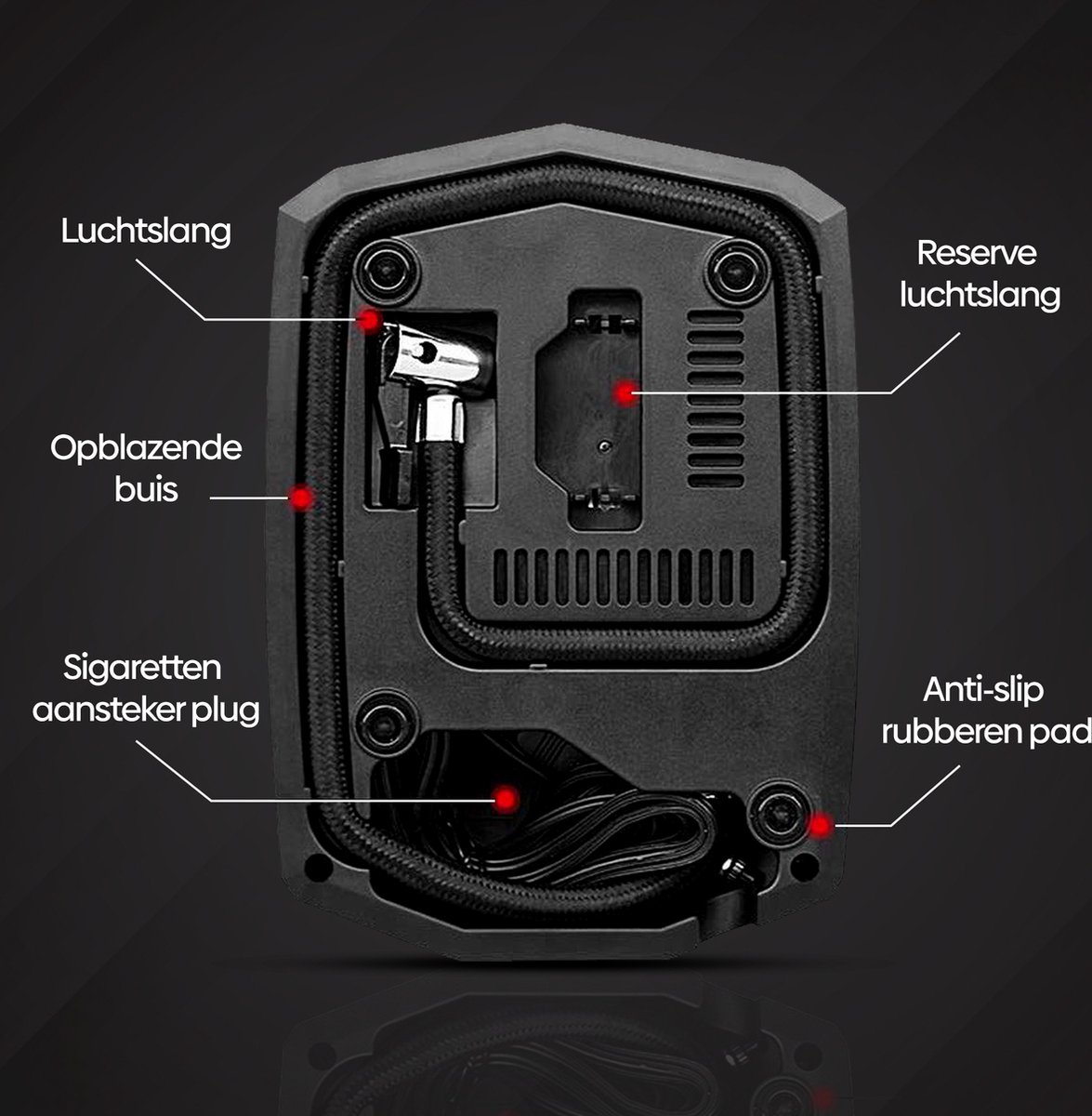 Olvy Compressor Bandenpomp - Luchtcompressor 12V thumbnail 6