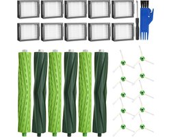 Onderhoudsset XL - Geschikt voor iRobot Roomba - i7 i7+ (niet j7+) i1 i1+ i3 i3+ i4 i4+ i5 i5+ i6 i6+ i8 i8+ e5 e6 e7 - Geschikt voor iRobot Roomba Onderdelen : 6 Roller, 10 hoogwaardige filters en 10 zijborstels.