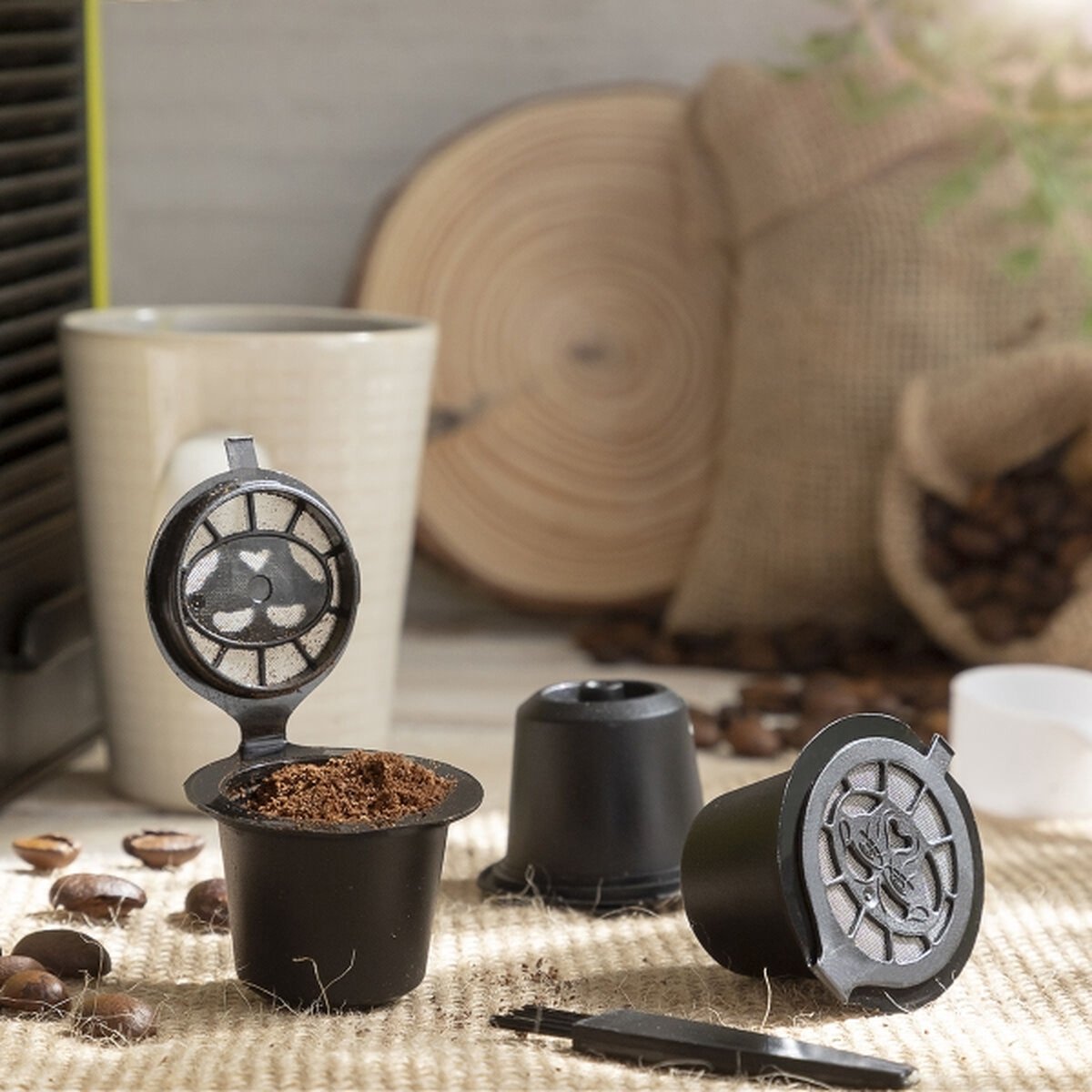 Innovagoods - Recoff - Herbruikbare koffiecapsules - Set van 3 — cadeau in Kookcadeaus - foto 3