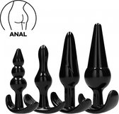 Erovibes - Buttplug Set 4 Stuks - Buttplugs Voor Mannen - Buttplug Vrouw - Anaal Plug - Plug anaal - Plug Anal