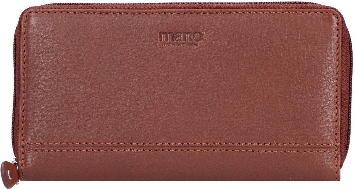 mano Don Montez Leren Portemonnee 18,5 cm - Dames - Horizontaal - cognac