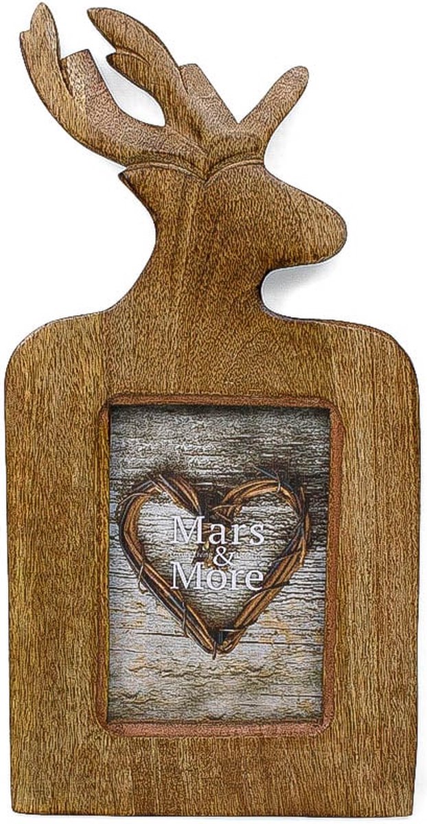 fotolijst mango hout hert 18x13cm
