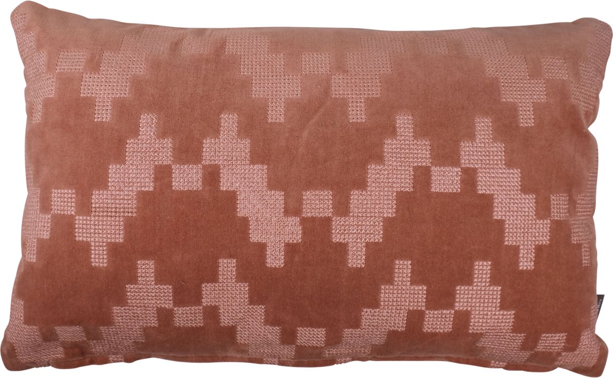 Linen & More Twisted Brooklyn - sierkussen roze - 30 x 50 cm