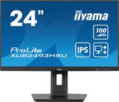 Bol.com iiyama ProLite XUB2493HSU-B6 - 24 Inch - IPS - Full HD - USB-hub - In hoogte verstelbaar aanbieding