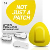 Not Just A Patch - Yellow Patch - Sensor patch pleister for Dexcom or MiaoMiao Libre – 20 pack – M (maat)