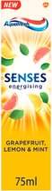 Aquafresh - Tandpasta - Senses - Energising - Grapefruit, Lemon & Mint - 75ml