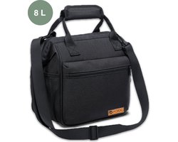 ForDig Geïsoleerde Koeltas - Lunchtas - Kolftas - 8 liter - 4 laags - Zwart