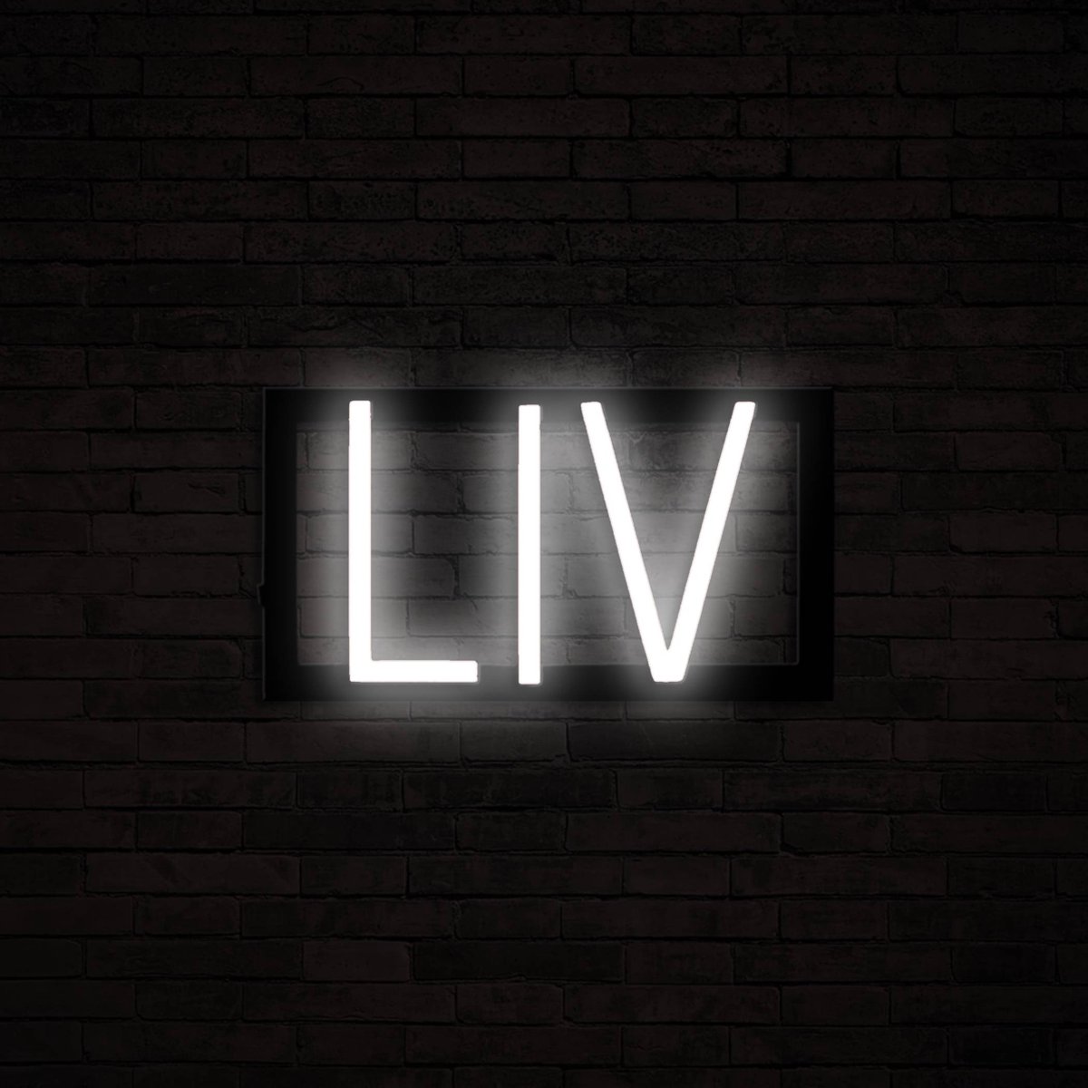 LIV - Neon LED Lamp Kinderkamer | SpellBrite | 26,74 x 16 cm | 6 Dimstanden & 8 Lichtanima